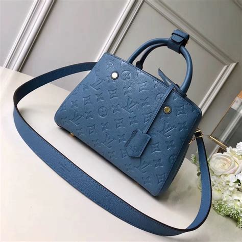 louis vuitton montaigne empreinte bb dark blue|louis vuitton monogram bag.